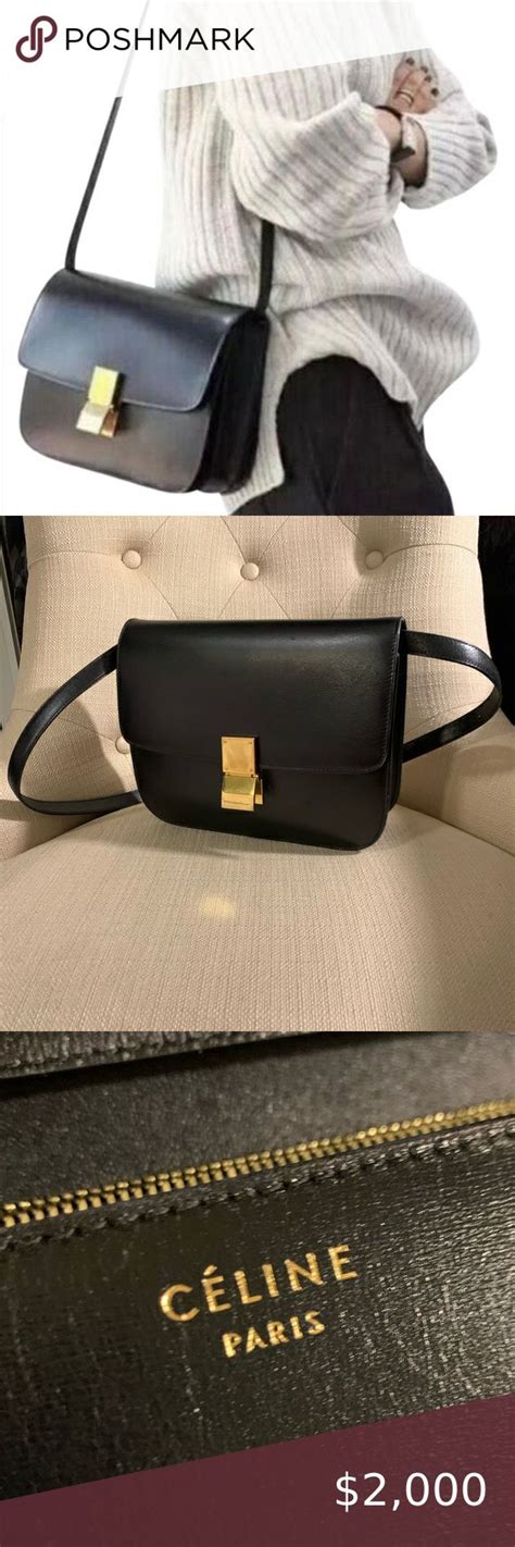 celine classic box strap|Celine 16 medium.